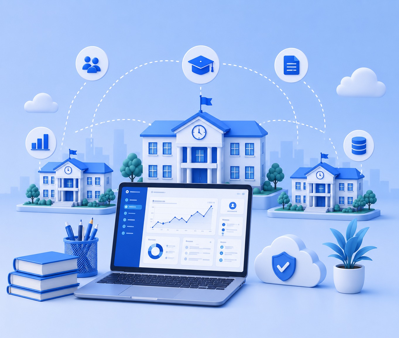 SchoolBoss dashboard preview